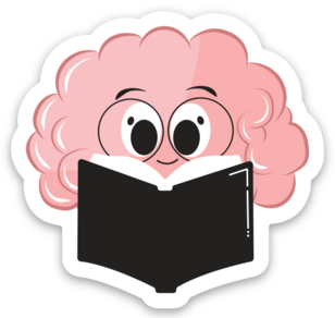 Book Brain Sticker