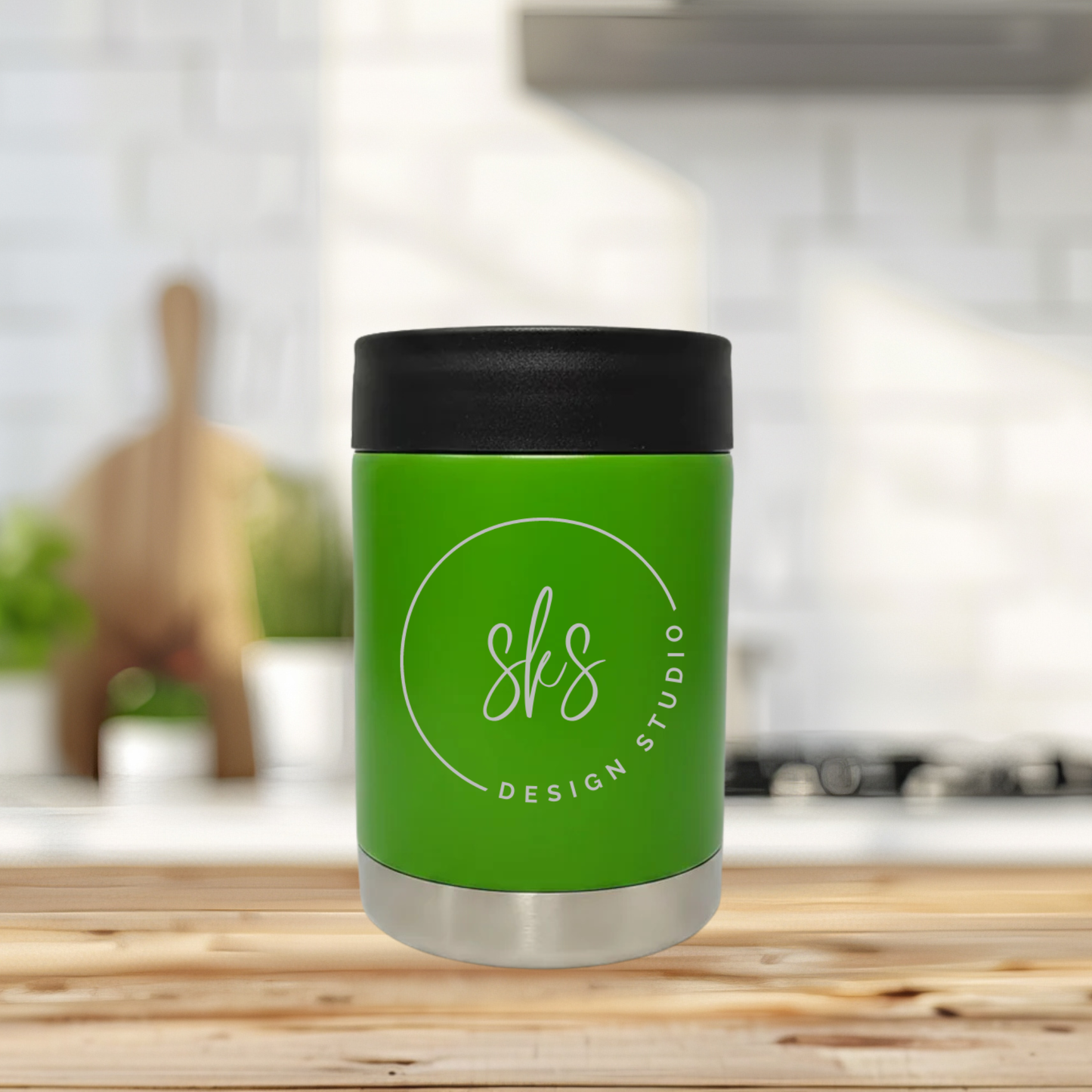 CUSTOM LOGO | ENGRAVED | 12oz Stainless Steel Can Cooler