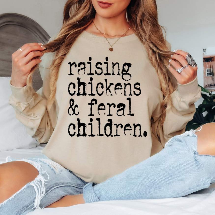 Raising Chickens & Feral Chickens | Unisex Long Sleeve Shirt
