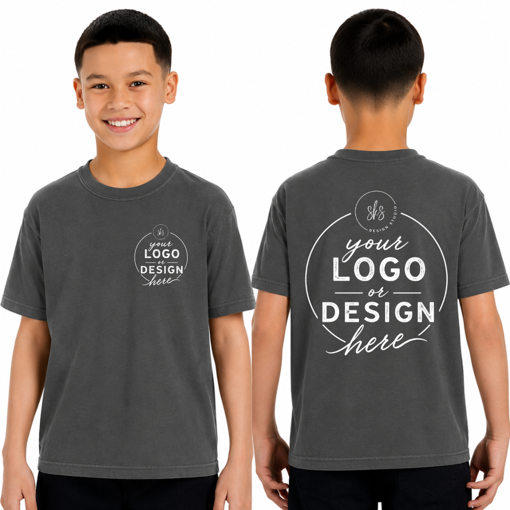 CUSTOM LOGO | Youth Unisex T-Shirt [COMFORT COLORS]