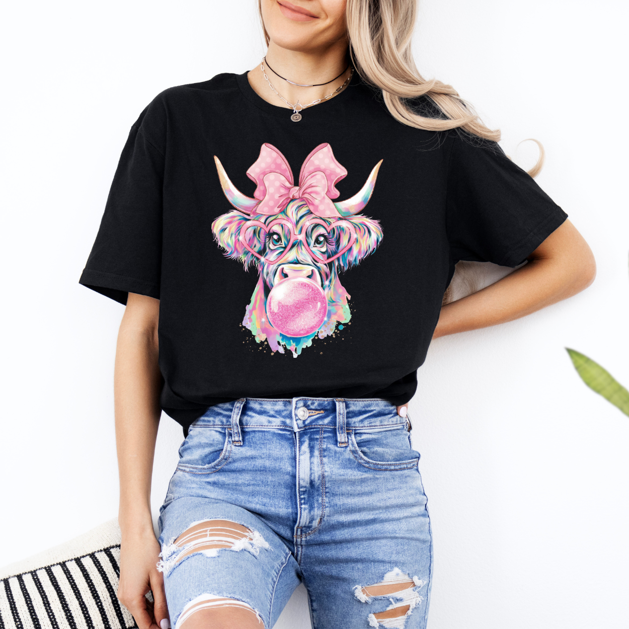 Coquette Highland Cow | Unisex T-Shirt [GILDAN]