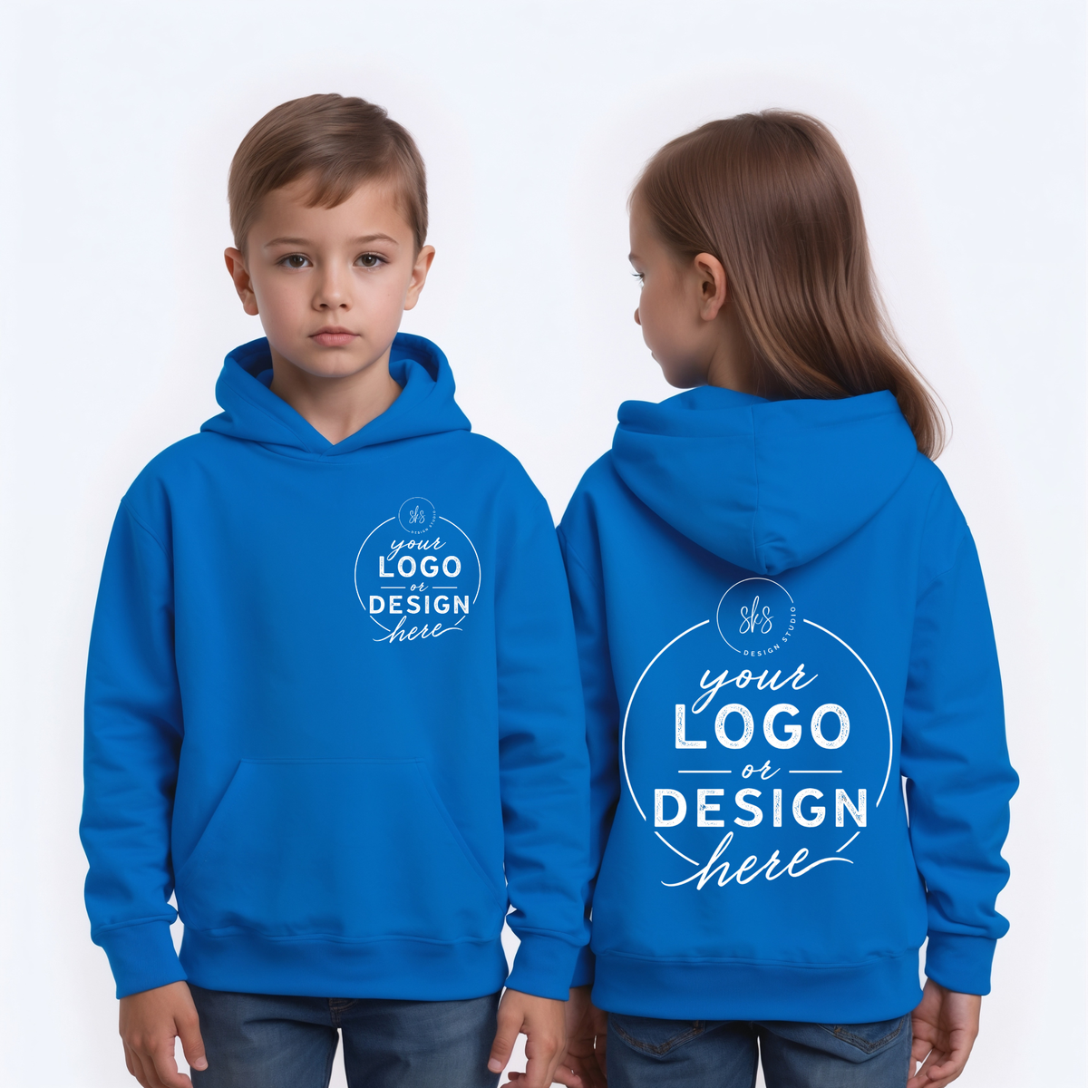 CUSTOM LOGO | Youth Unisex Hoodie Sweatshirt [GILDAN]