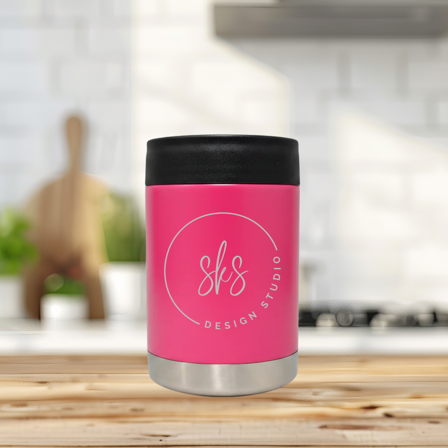 CUSTOM LOGO | ENGRAVED | 12oz Stainless Steel Can Cooler