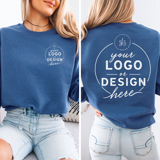 CUSTOM LOGO | Unisex Crewneck Sweatshirt [GILDAN]