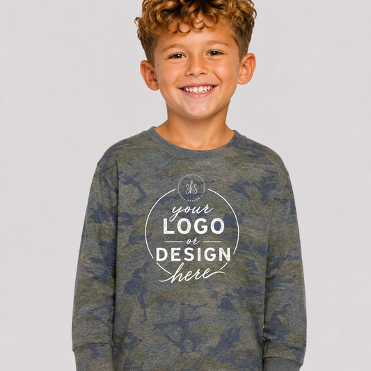 CUSTOM LOGO | Toddler Long Sleeve Shirt [RABBIT SKINS]