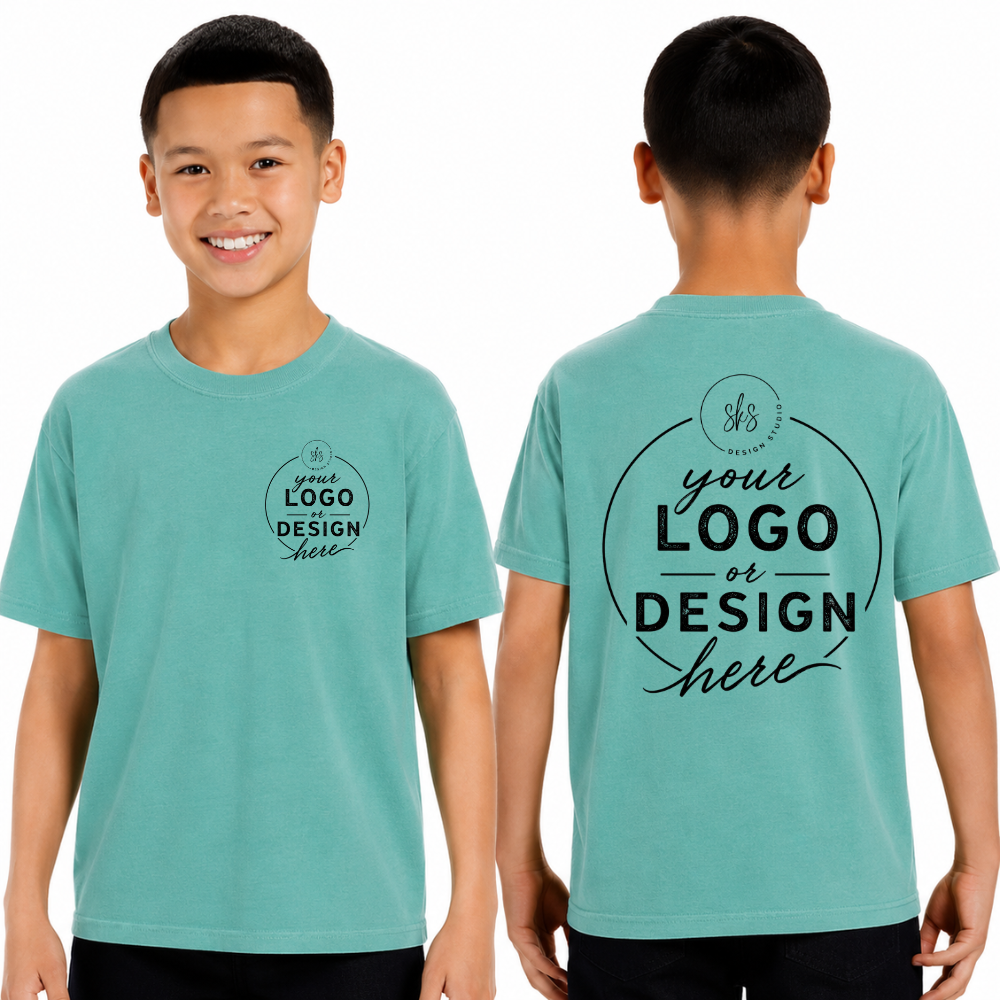 CUSTOM LOGO | Youth Unisex T-Shirt [COMFORT COLORS]