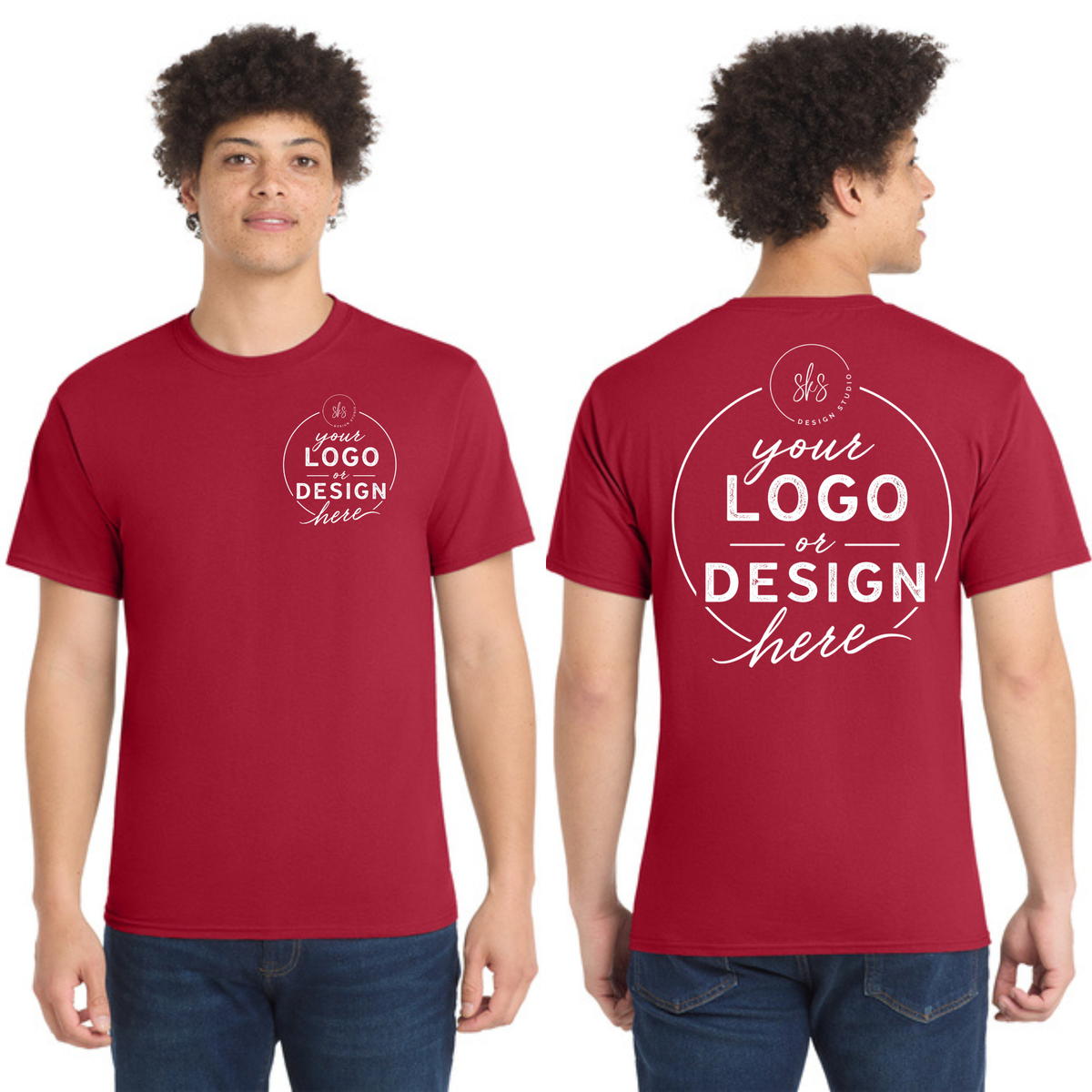 CUSTOM LOGO | Tall T-Shirt [Port & Co]