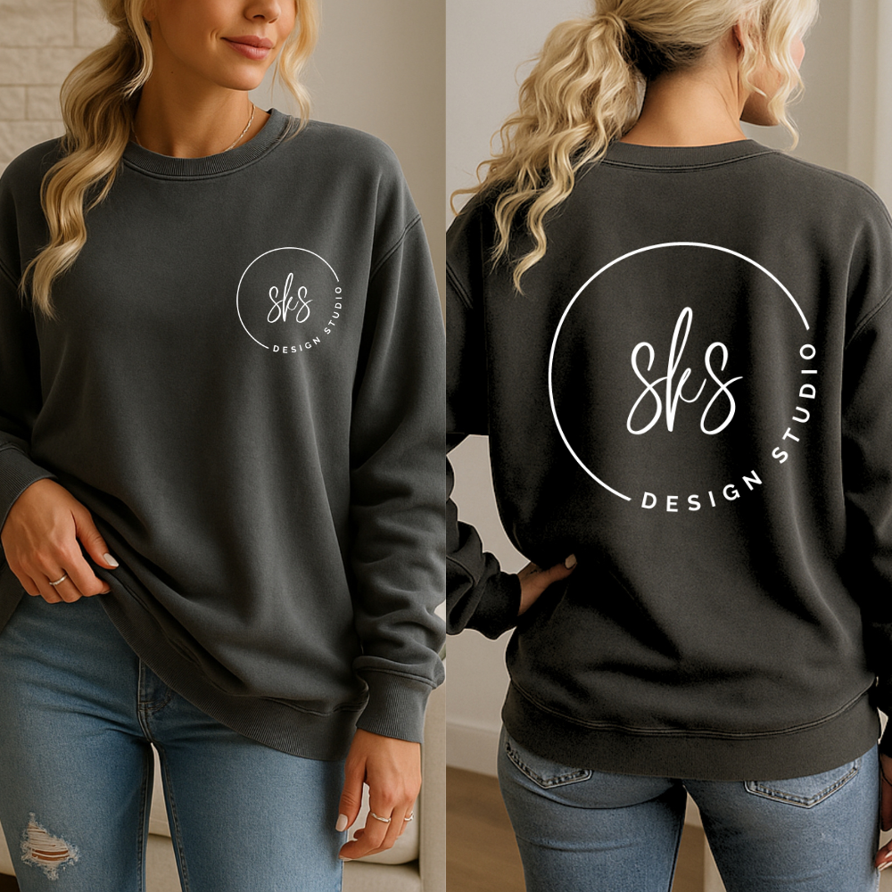 CUSTOM LOGO | Unisex Crewneck Sweatshirt [COMFORT COLORS]