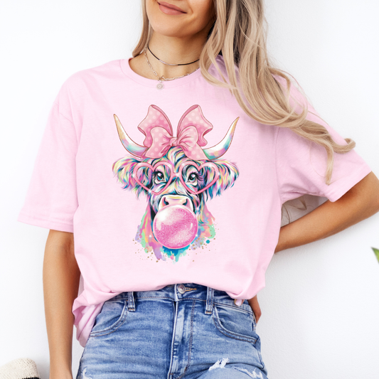Coquette Highland Cow | Unisex T-Shirt [GILDAN]
