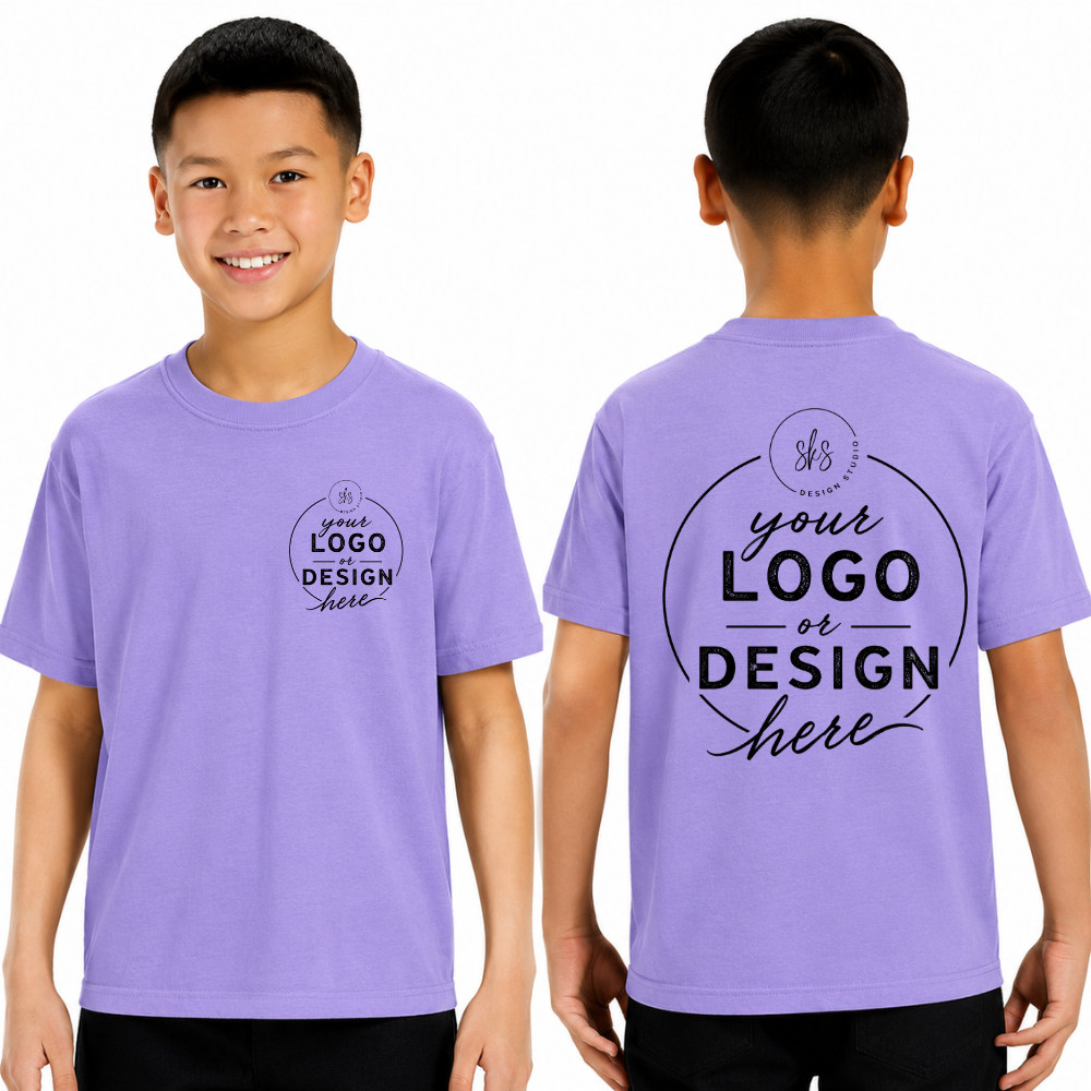 CUSTOM LOGO | Youth Unisex T-Shirt [COMFORT COLORS]