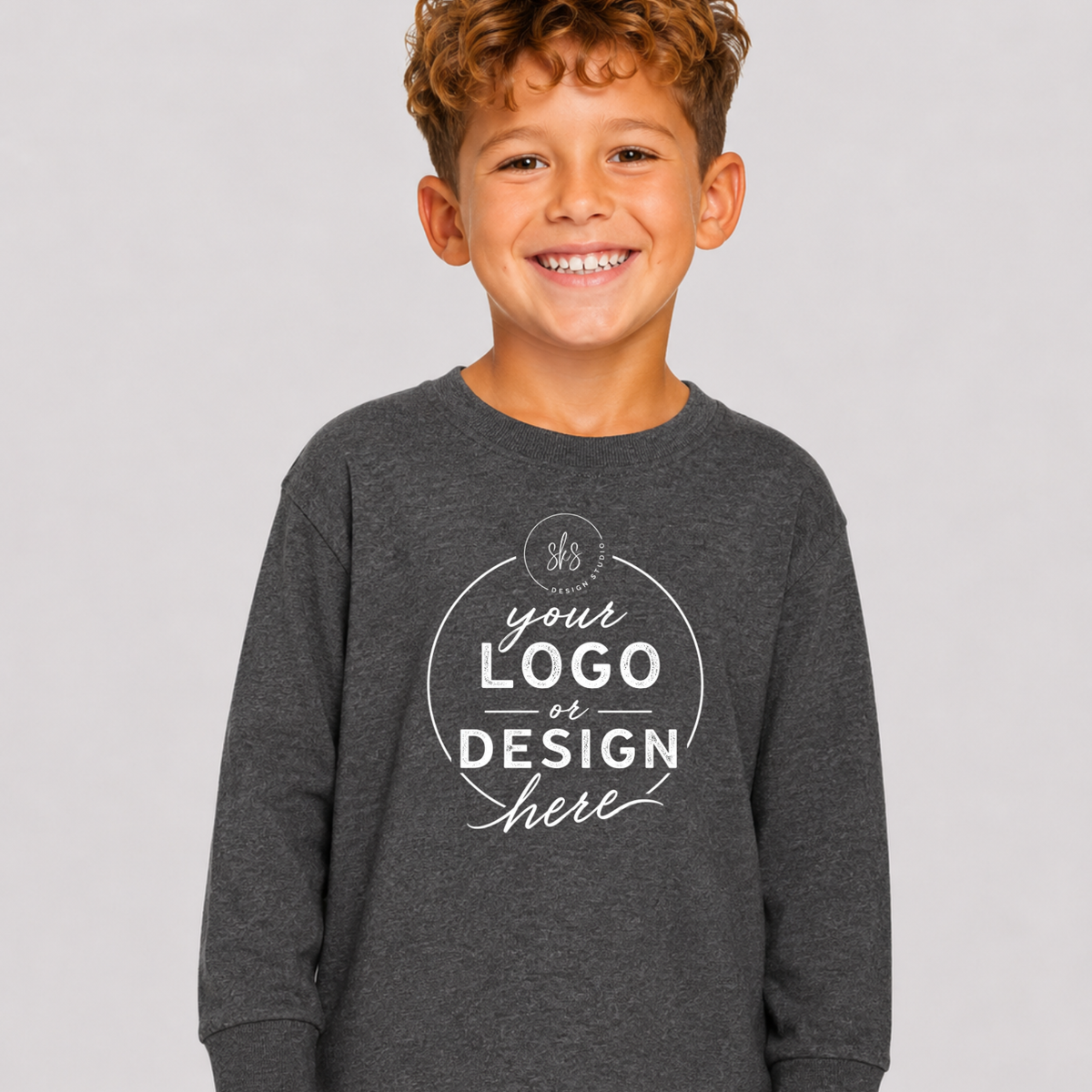 CUSTOM LOGO | Toddler Long Sleeve Shirt [RABBIT SKINS]
