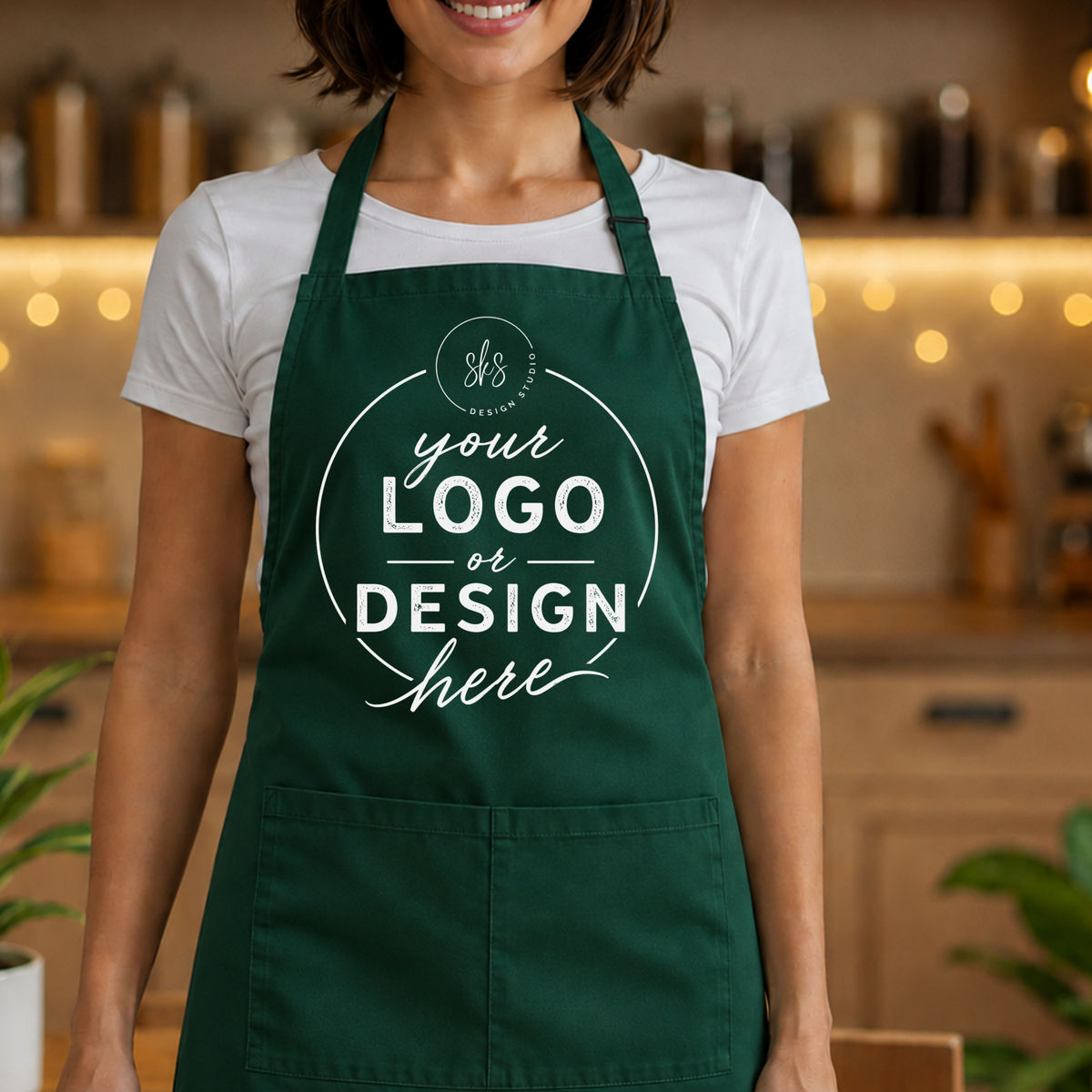 CUSTOM LOGO | Apron with Pocket