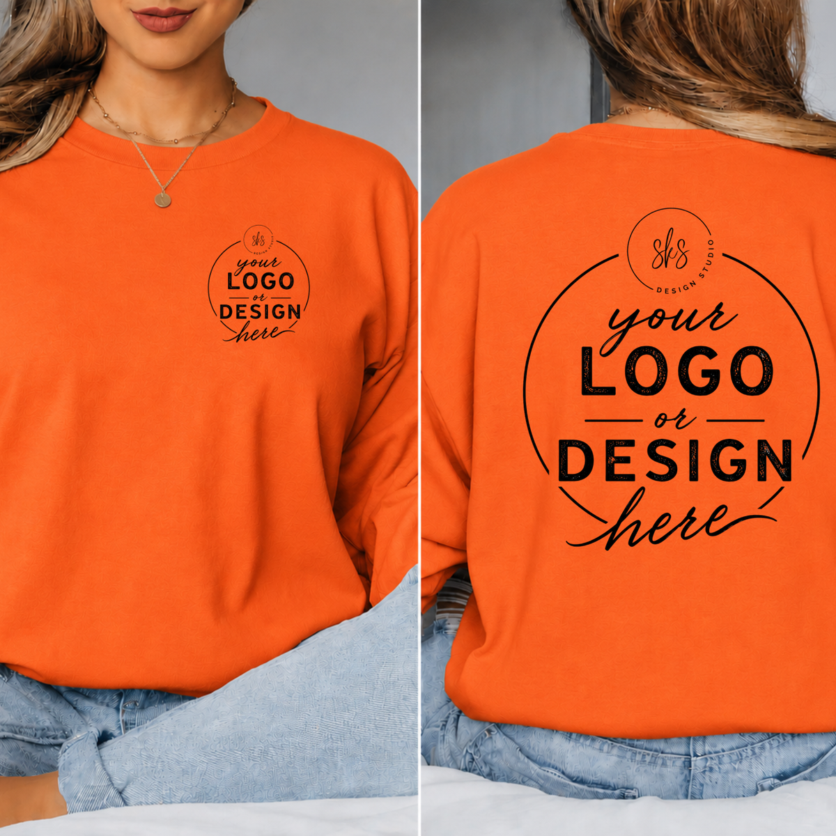 CUSTOM LOGO | Unisex Long Sleeve Shirt [GILDAN]
