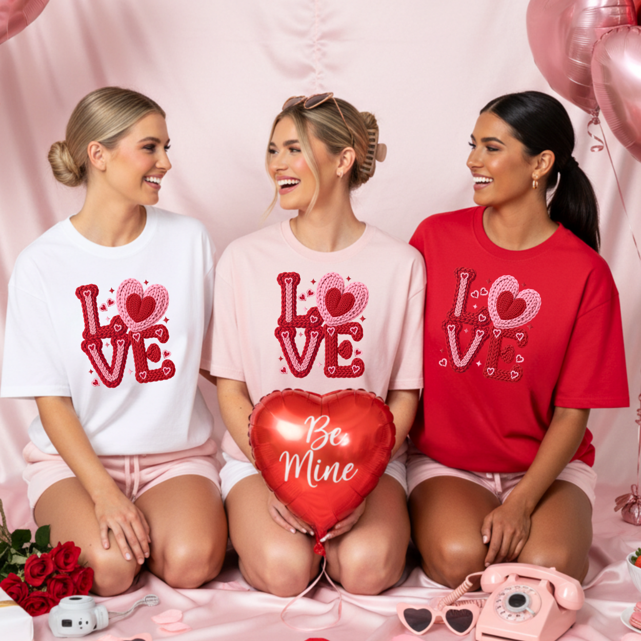 LOVE Faux Crochet | Unisex T-Shirt [GILDAN]