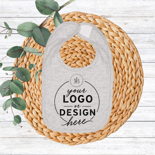 CUSTOM Logo | Infant Bib [RABBIT SKINS]