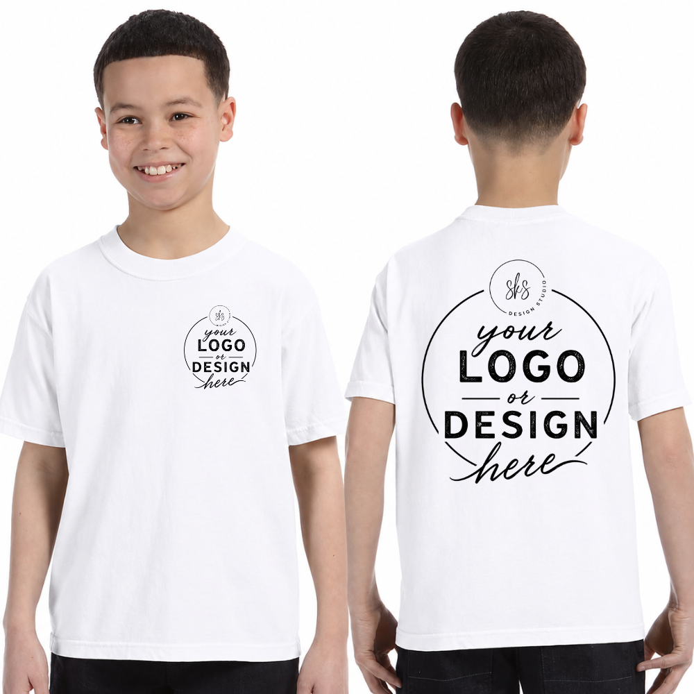 CUSTOM LOGO | Youth Unisex T-Shirt [COMFORT COLORS]