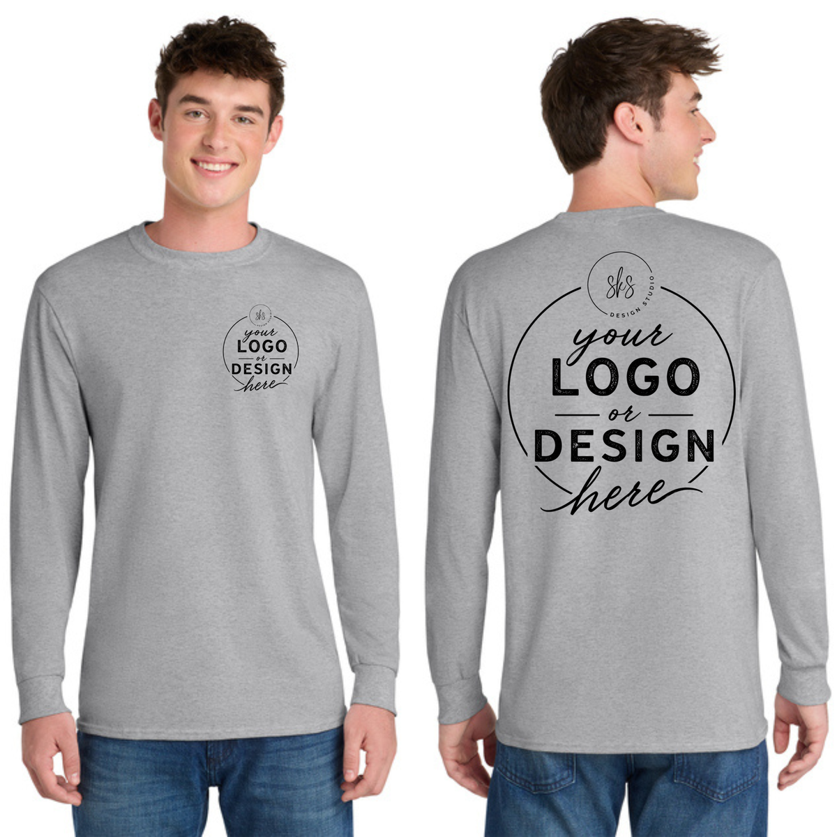 CUSTOM LOGO | Tall Long Sleeve Shirt [Port & Co]