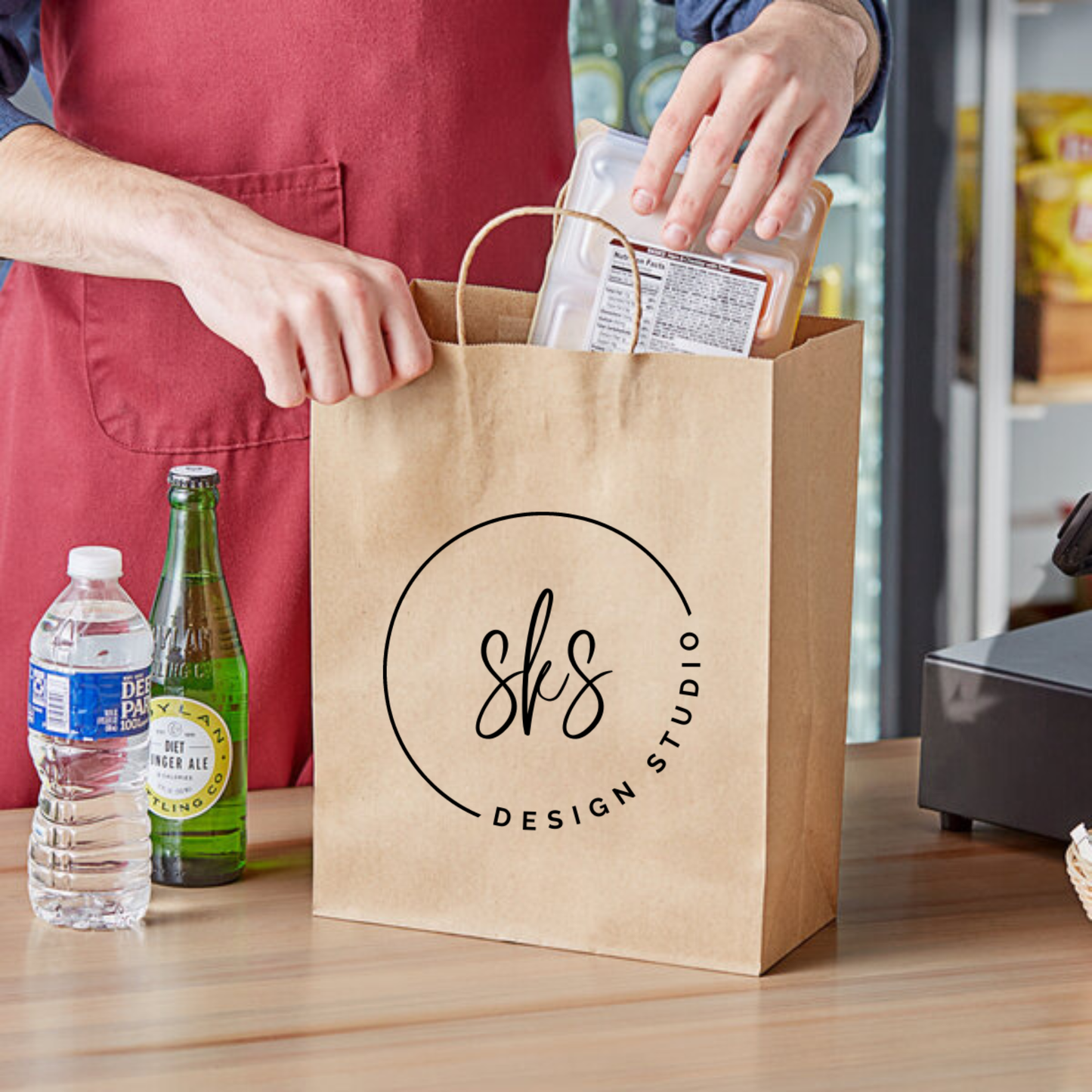 CUSTOM LOGO | Kraft Paper Bags