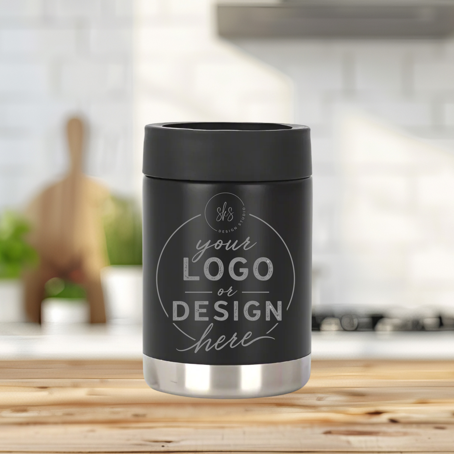 CUSTOM LOGO | ENGRAVED | 12oz Stainless Steel Can Cooler