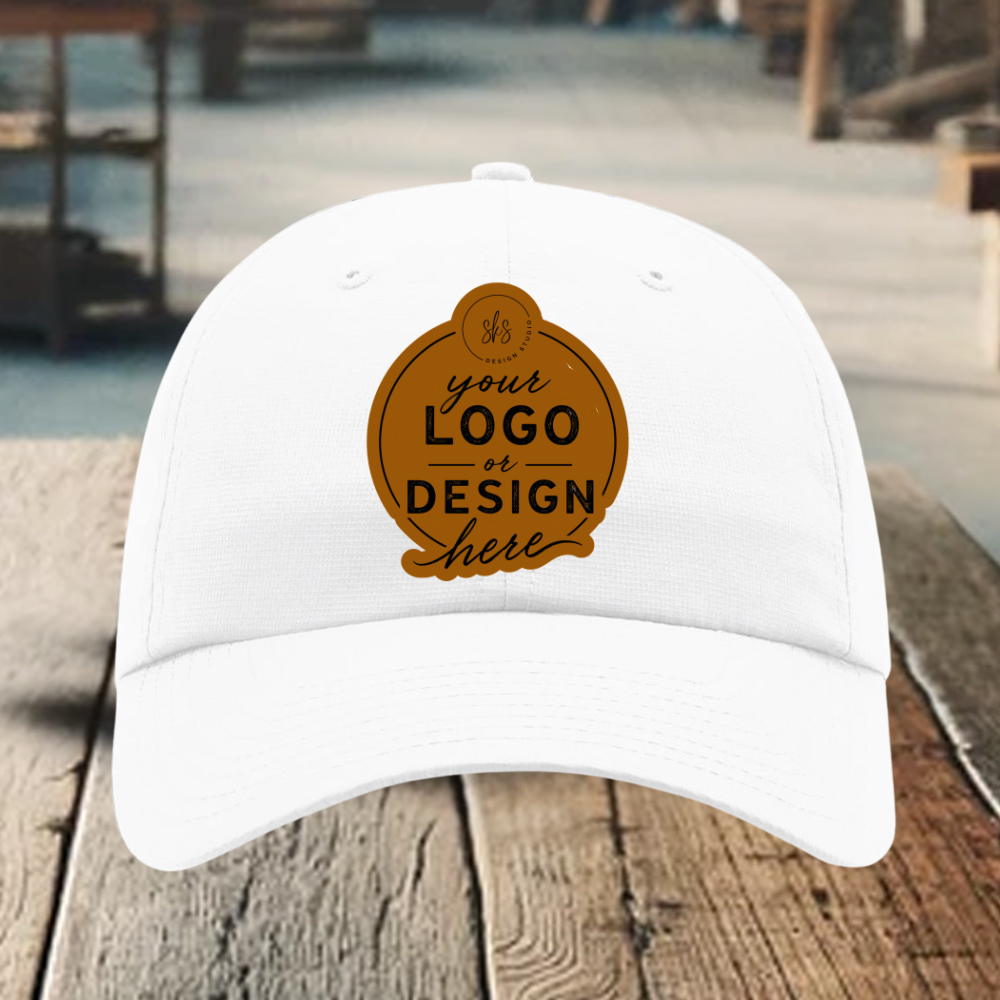 CUSTOM LOGO | Richardson 220 Relaxed Performance Lite Cap with Laser Engraved Leather Patch