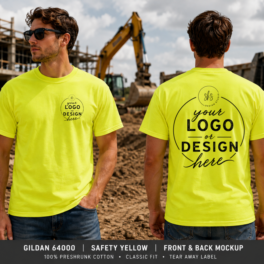 CUSTOM LOGO | Safety Unisex T-Shirt [GILDAN]