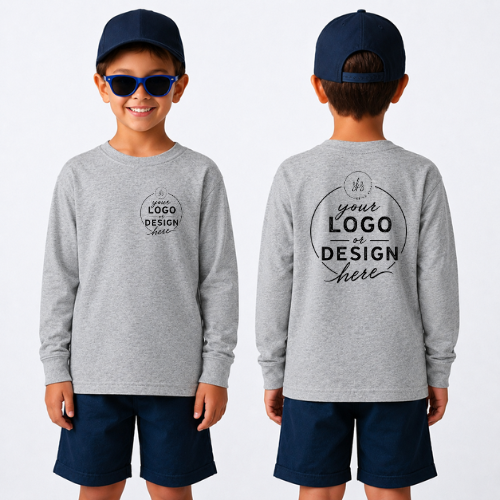 CUSTOM LOGO | Youth Unisex Long Sleeve Shirt [GILDAN]