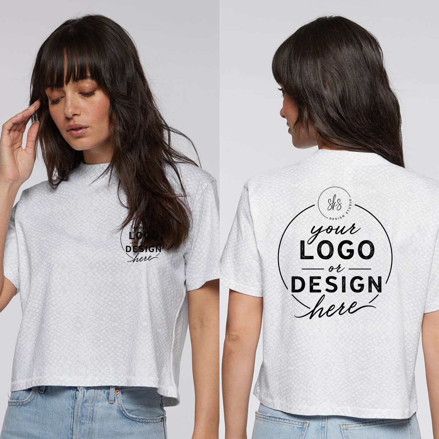 CUSTOM LOGO | Women's Boxy T-Shirt [LAT]