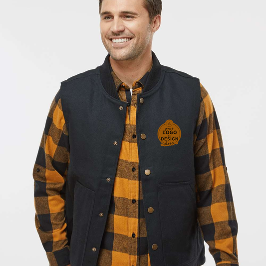 CUSTOM LOGO | Men's Insulated Canvas Vest [INDEPENDENT TRADING CO]