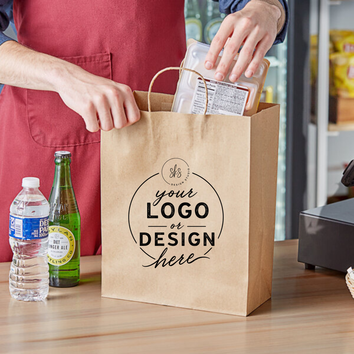 CUSTOM LOGO | Kraft Paper Bags