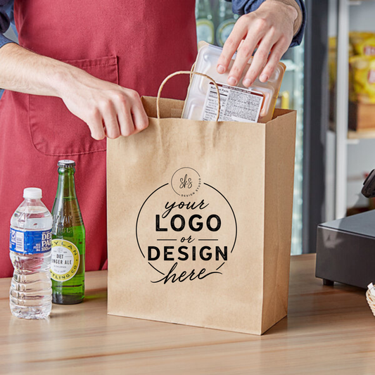 CUSTOM LOGO | Kraft Paper Bags