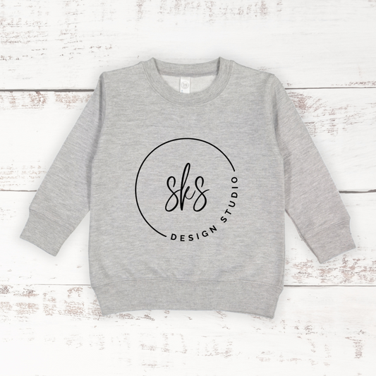 CUSTOM LOGO | Toddler Crewneck Sweatshirt