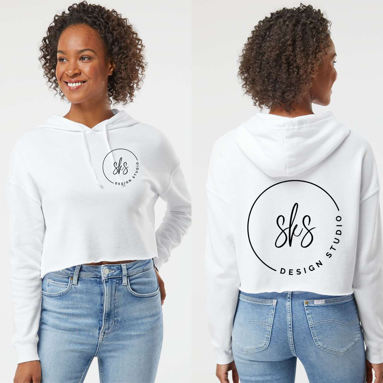 CUSTOM LOGO | Women’s Lightweight Crop Hoodie [INDEPENDENT TRADING CO]