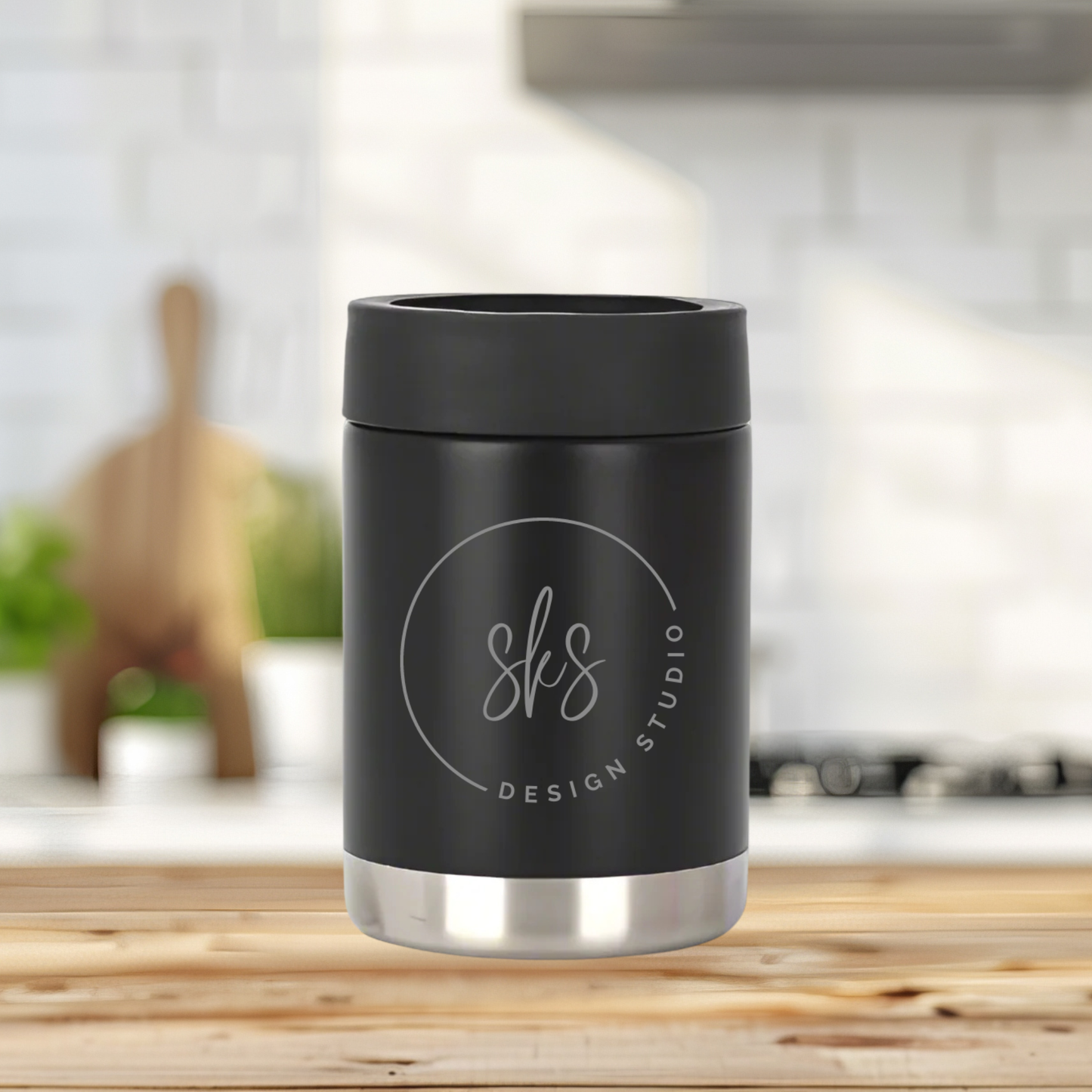 CUSTOM LOGO | ENGRAVED | 12oz Stainless Steel Can Cooler