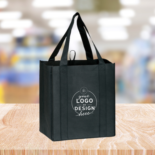 CUSTOM LOGO | Reusable Non-Woven Grocery Tote Bags
