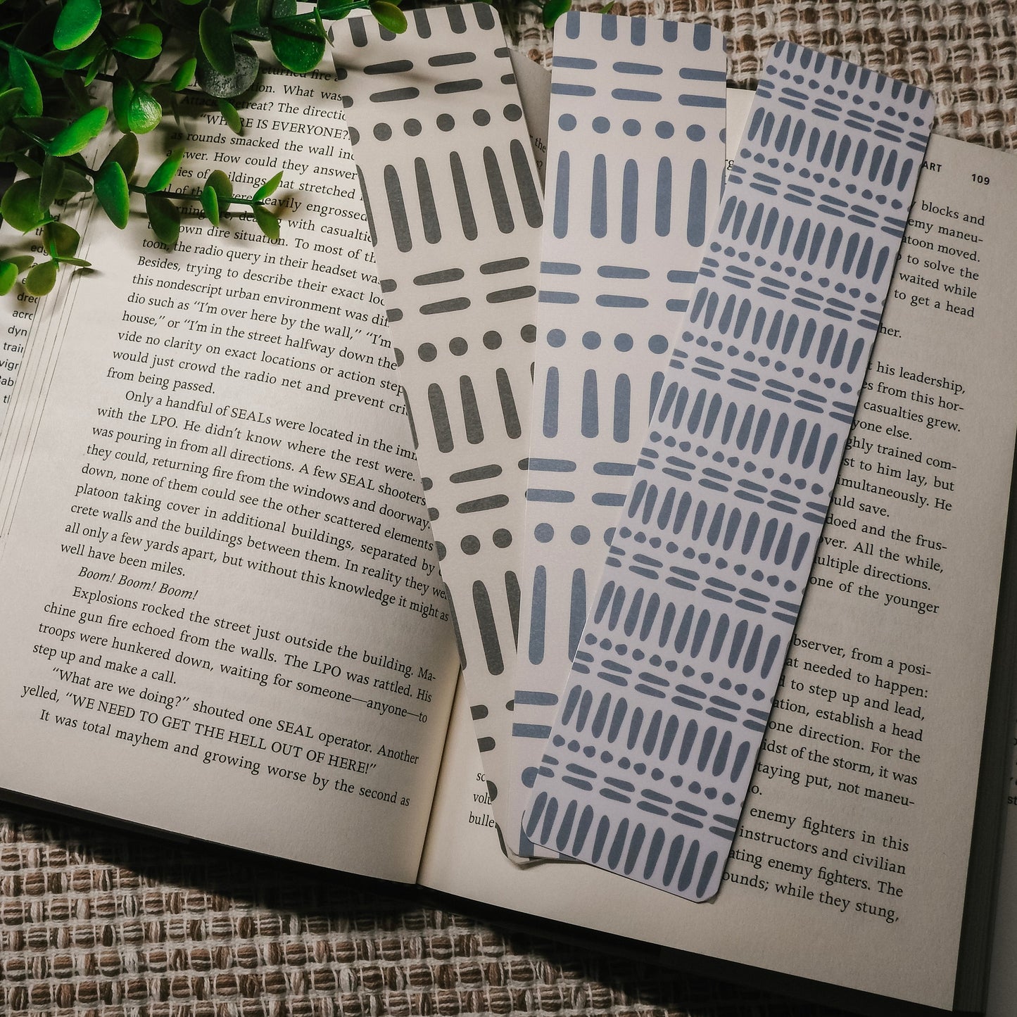 Cross Hatch | Boho Bookmarks