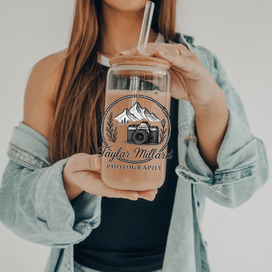 Taylar Millard Photography | 20oz Libbey Can Glass with Bamboo Lid & Straw