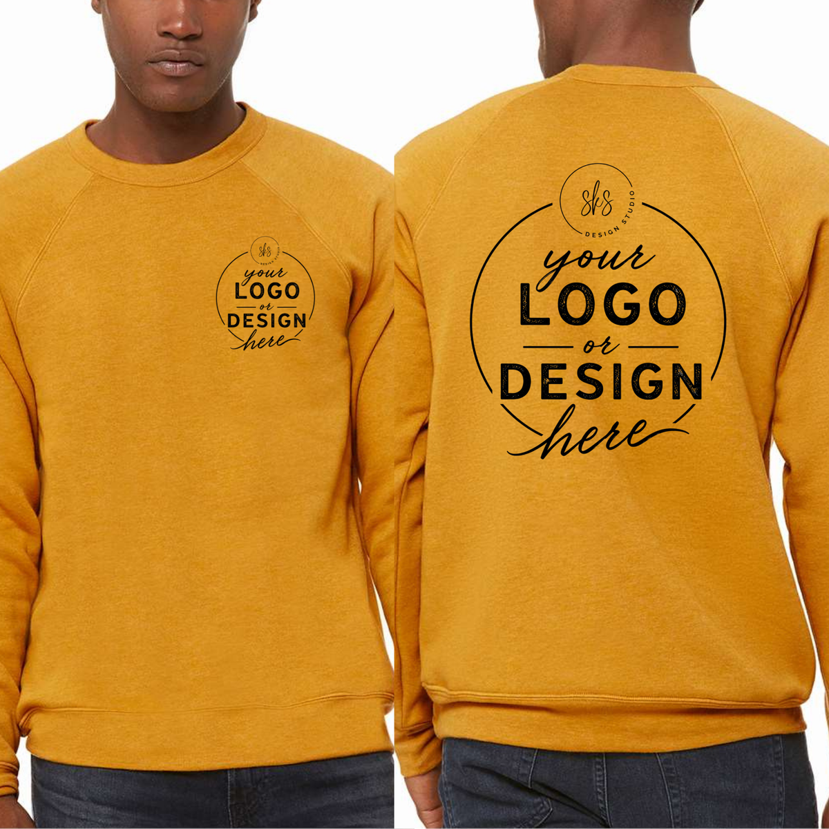 CUSTOM LOGO | Unisex Crewneck Sweatshirt [BELLA CANVAS]