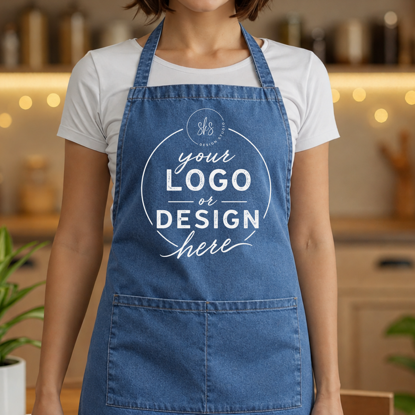CUSTOM LOGO | Apron with Pocket