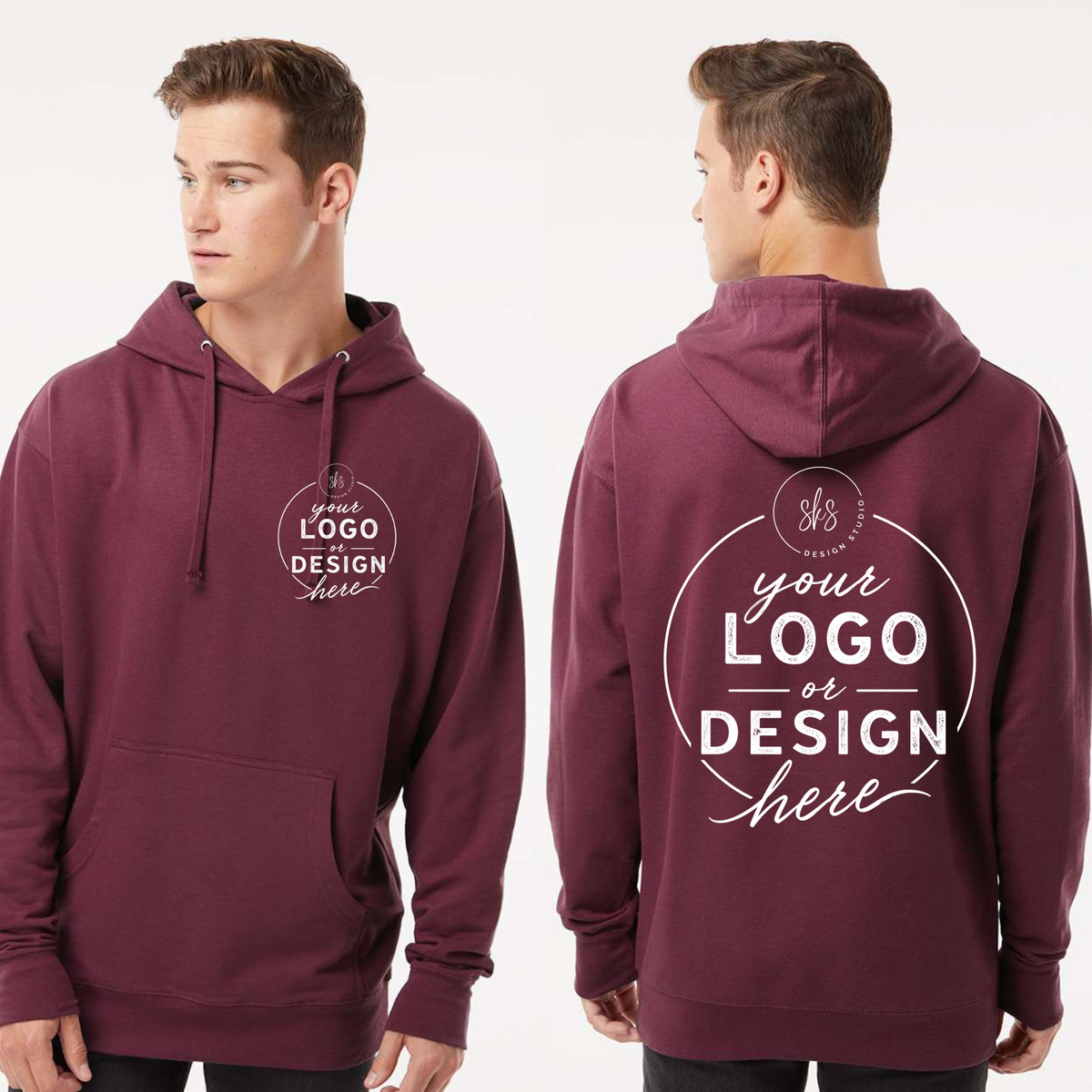 CUSTOM LOGO | Unisex Hoodie [INDEPENDENT TRADING CO.]