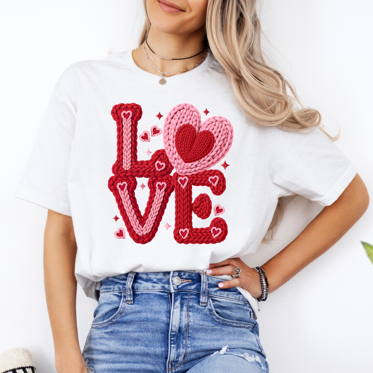 LOVE Faux Crochet | Unisex T-Shirt [GILDAN]