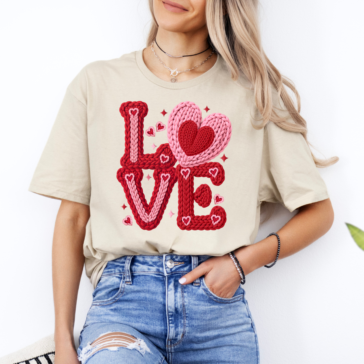 LOVE Faux Crochet | Unisex T-Shirt [GILDAN]