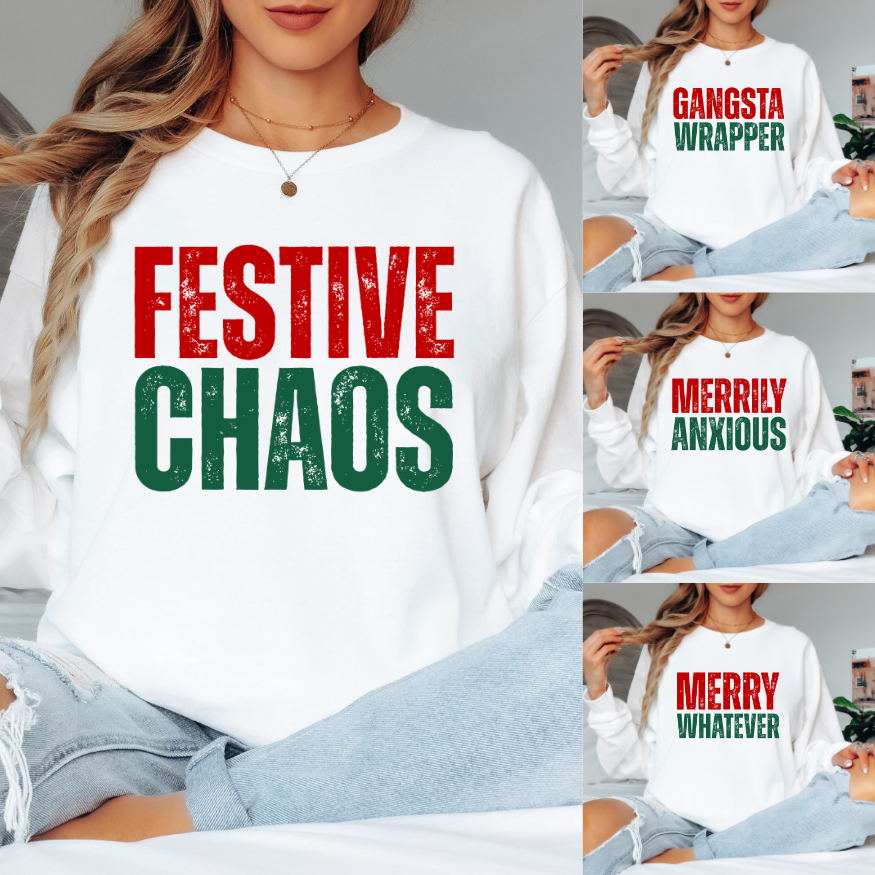 Festive Chaos | Unisex Long Sleeve Shirt