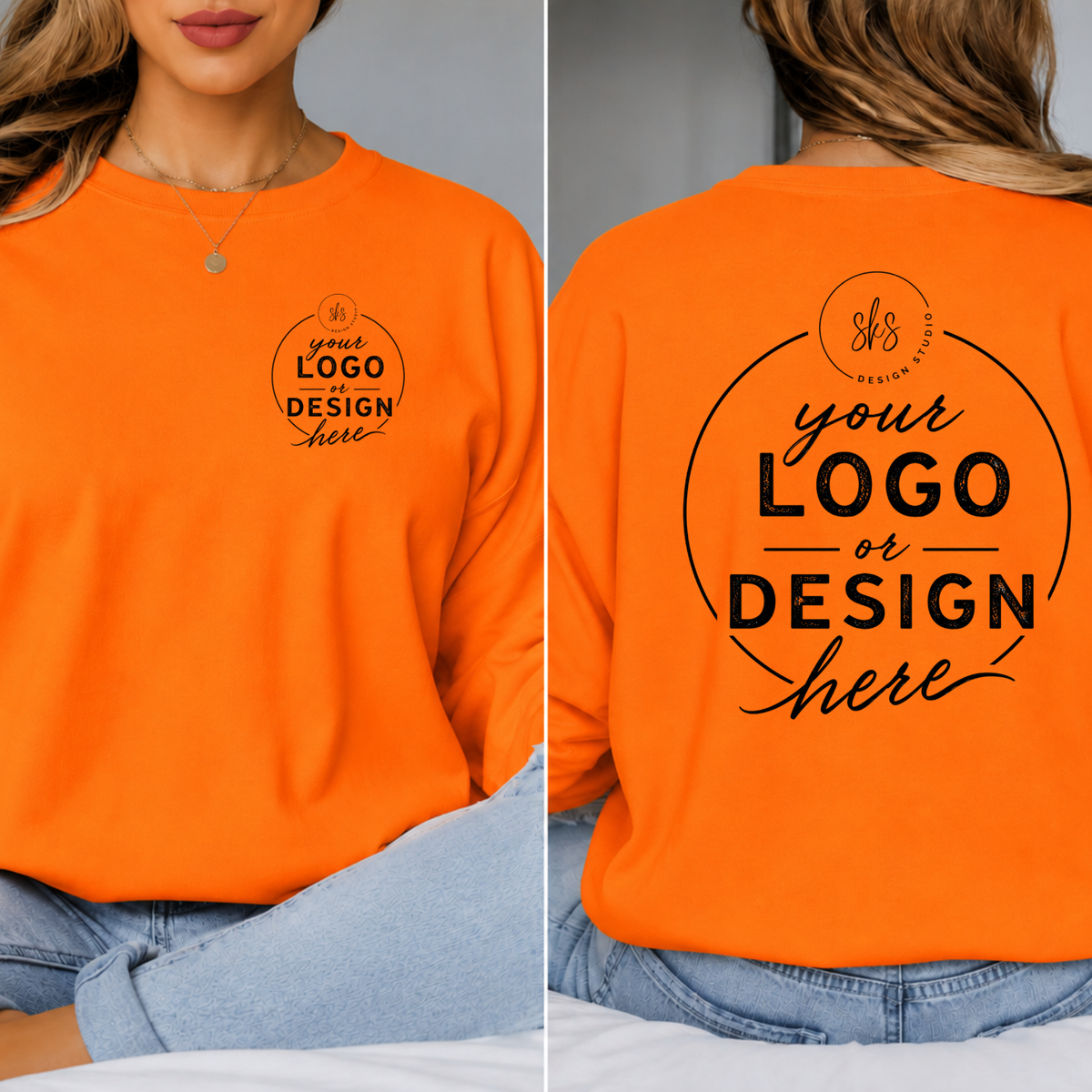 CUSTOM LOGO | Unisex Long Sleeve Shirt [GILDAN]