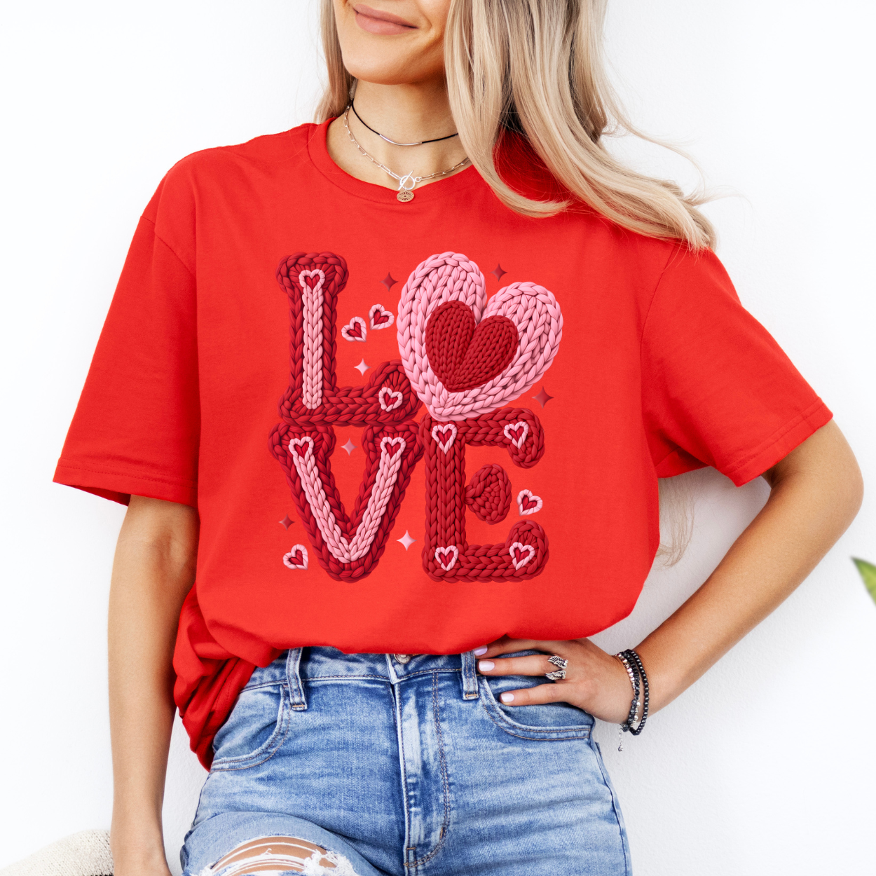 LOVE Faux Crochet | Unisex T-Shirt [GILDAN]