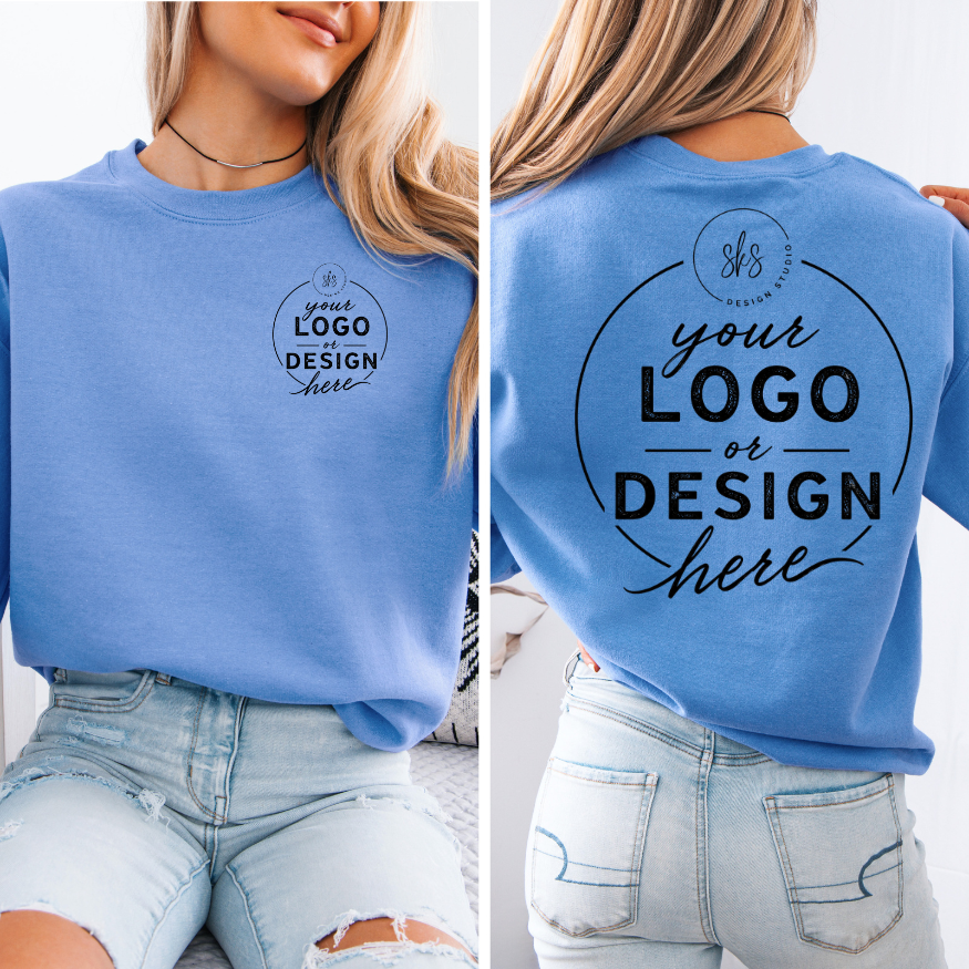 CUSTOM LOGO | Unisex Crewneck Sweatshirt [GILDAN]
