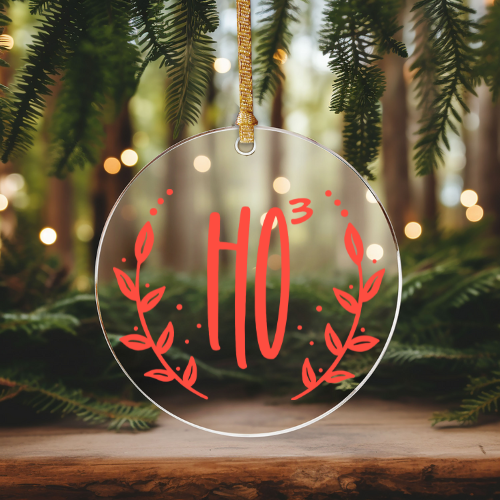 Ho3 | VINYL | Christmas Ornament