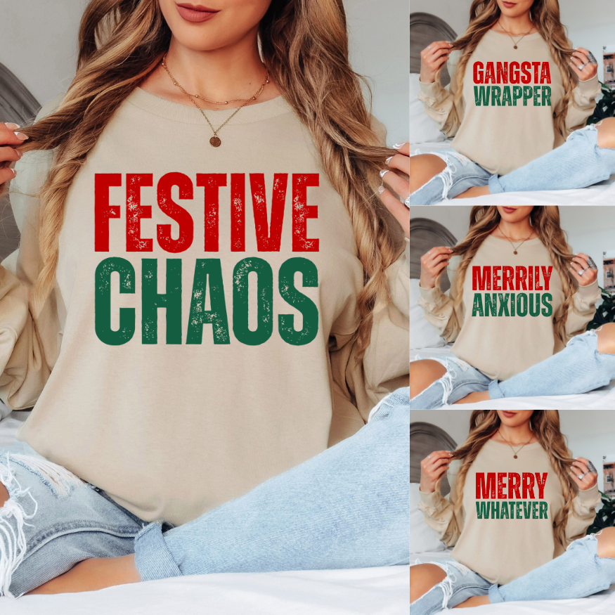 Festive Chaos | Unisex Long Sleeve Shirt