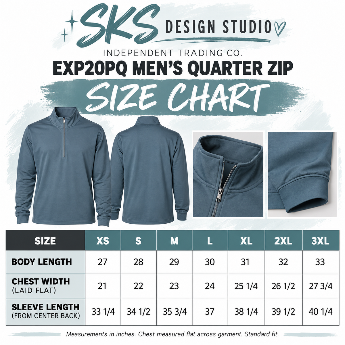CUSTOM LOGO | Men's Quarter-Zip Pullover [INDEPENDENT TRADING CO]