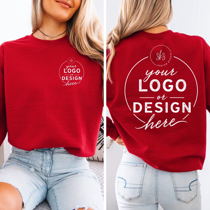 CUSTOM LOGO | Unisex Crewneck Sweatshirt [GILDAN]