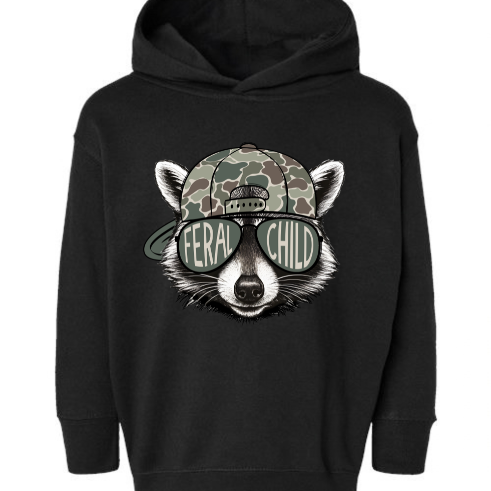 Feral Child | Toddler Pullover Hoodie Sweatshirt [RABBIT SKINS]
